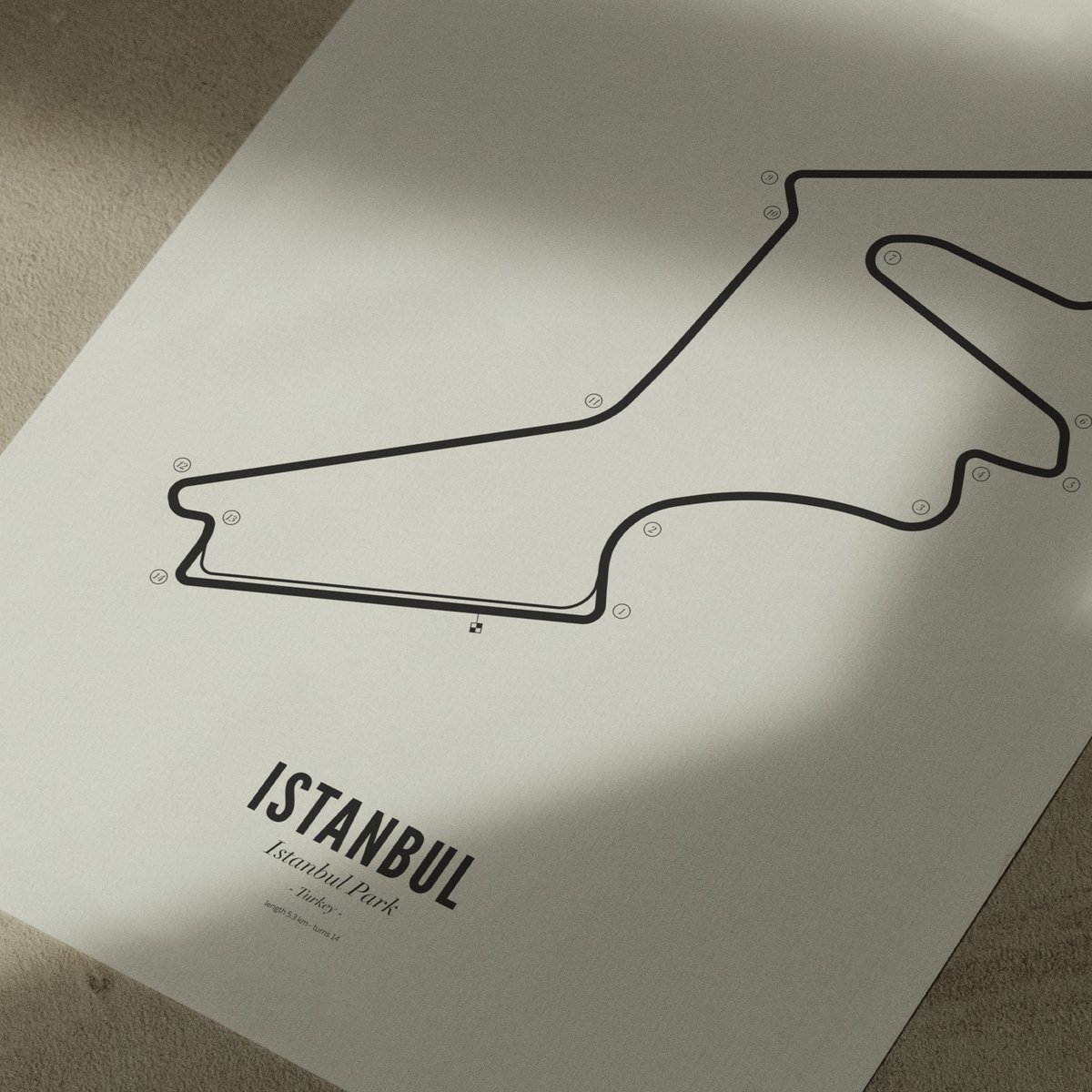 Poster von Istanbul - White Edition | WIJCK.